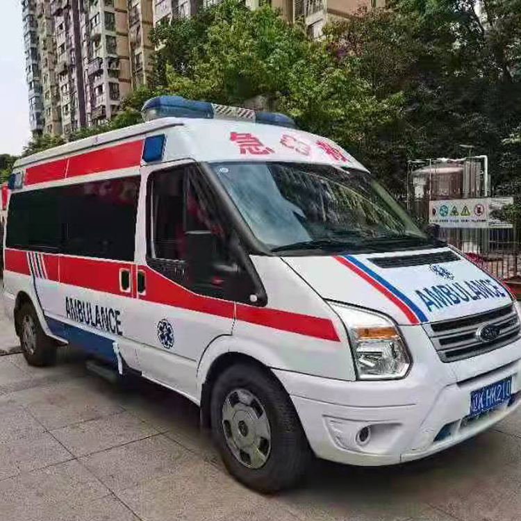 孝南长途救护车护送病人返乡